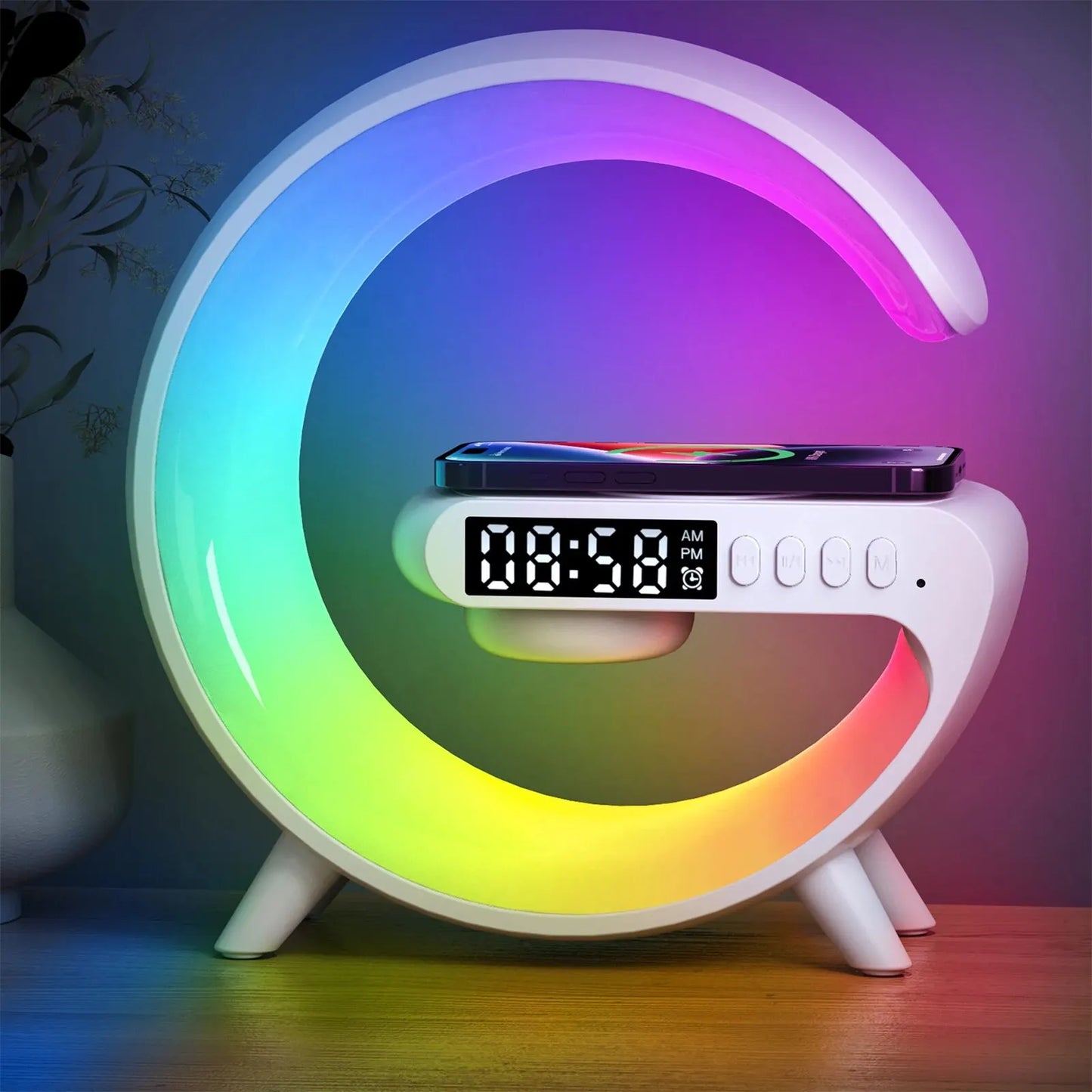 TikTok LED Smart Wake Up Light RGB Night Light with Wireless Speaker