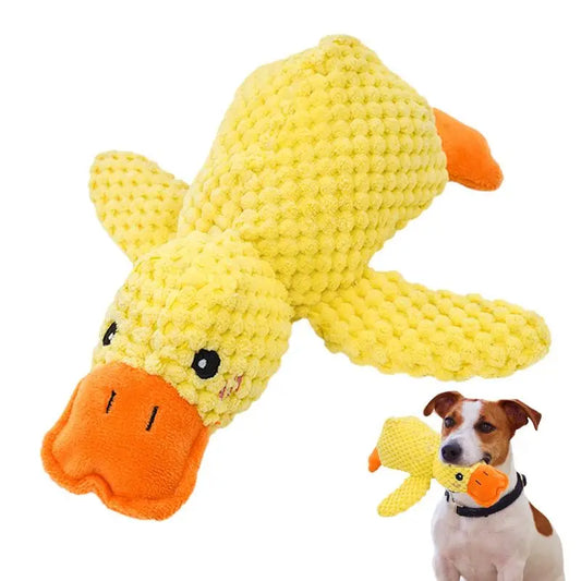 Quacking Duck Dog Toy Durable Mellow Dog Calming Duck
